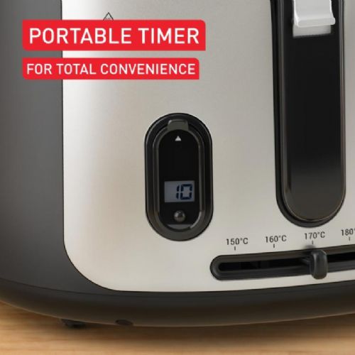 Cvrtnik Tefal Filtra Vision+ FF2588E0, 1900 W, 2,1 l olja, 1,2 kg hrane, veliko pregledno okno