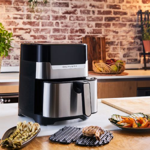 Cvrtnik na vroč zrak Tefal Easy Fry & Grill XL Deluxe, 4,2 l, zaslon