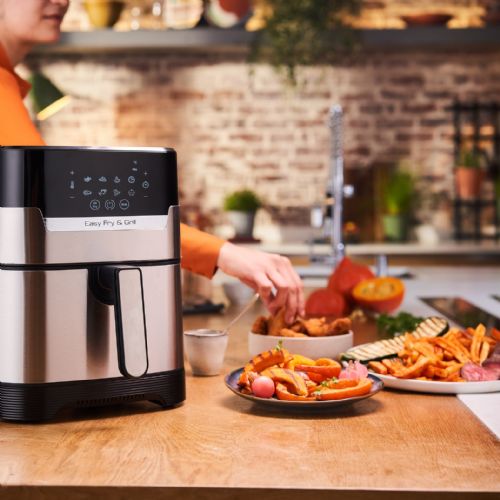 Cvrtnik na vroč zrak Tefal Easy Fry & Grill XL Deluxe, 4,2 l, zaslon