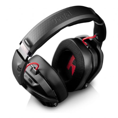Slušalke Teufel CAGE PRO brezžične Bluetooth igralne z naglavnim ovratnikom, nočno črne barve