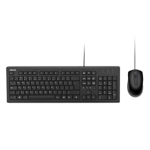 Tipkovnica z miško ASUS U2000 Wired Keyboard and Mouse Set, žični komplet, črn s Copilot tipko 90-XB1000KM00240-