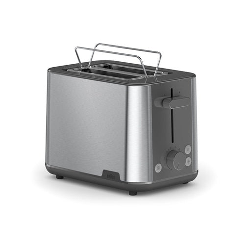 Toster Braun PurShine HT 1510 GY, 900 W, za 2 tosta, siva/nehrđajući čelik
