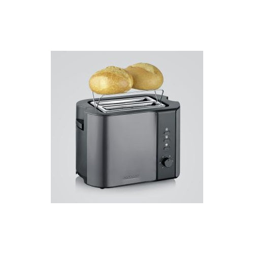 Toster Severin AT 9573, 800 W, za 2 kriške tosta, sivo/crni