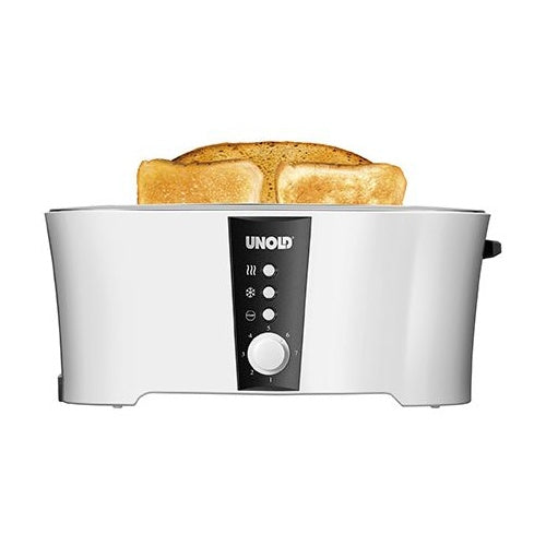 Toster Unold Design Dual, za 4 kriške tosta, 1450 W, bijelo/crni