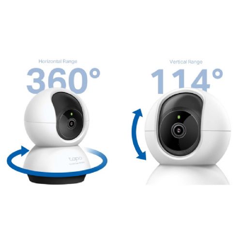 Varnostna kamera TP-Link Tapo C220, dnevno-nočna, vrtenje/nagib, QHD, Wi-Fi, bela