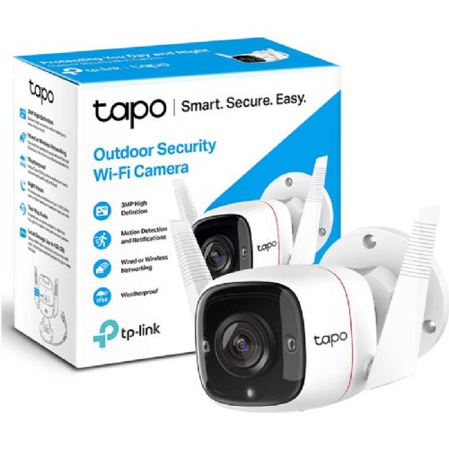 TP-LINK Tapo C310P2 dnevna/nočna 3MP HD IP66 WiFi bela zunanja nadzorna kamera