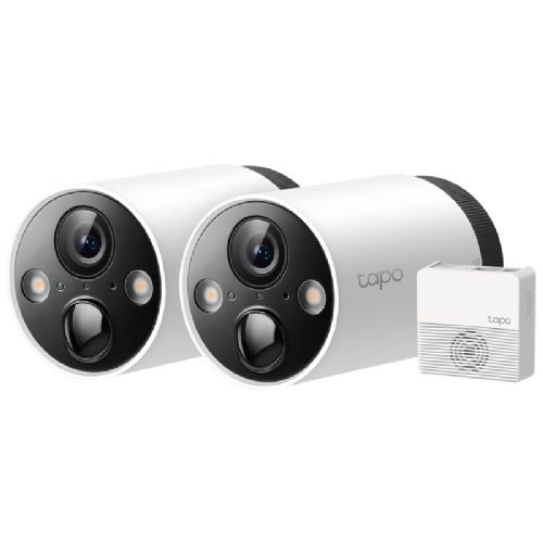 TP-LINK Tapo C420S2 4MP 2K QHD 3,18mm dnevna/nočna WiFi črno/bela brezžična zunanja nadzorna kamera 2 kom