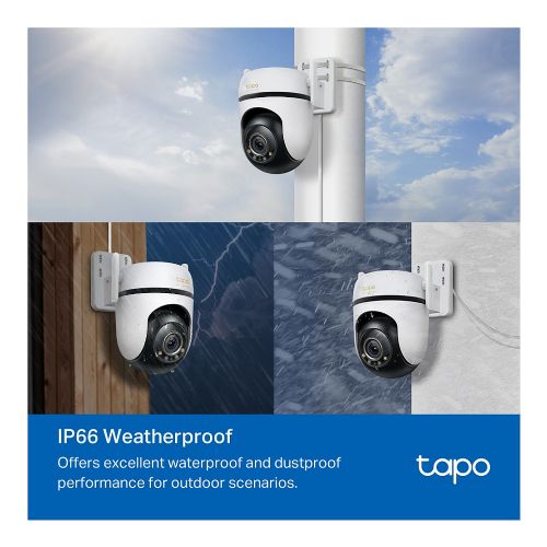 Varnostna kamera TP-Link Tapo C530WS 3K ločljivost, 360° vrtenje, nočni vid, Wi-Fi/Ethernet, AI zaznavanje gibanja