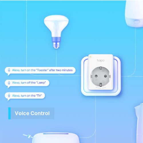 Pametna vtičnica TP-Link Tapo P100 Mini Smart WI-Fi, 2 kosa, bela