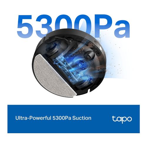 Robotski sesalnik TP-Link Tapo RV30 Max Plus 5300Pa, samopraznilna postaja, mokro brisanje, LiDAR navigacija, HEPA filter