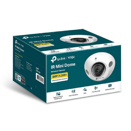 TP-LINK Vigi C230i mini 3MP (2,8 mm) IR 2K bijela DOME vanjska kamera za nadzor