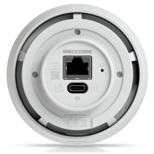 Varnostna kamera Ubiquiti UniFi UVC-G6-Pro-Bullet IP66 8MP 4K nočni vid 40m optični zoom bela