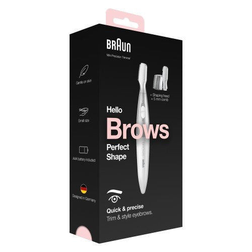 Urejevalnik obrvi Braun Silk-epil FG 1100, bela