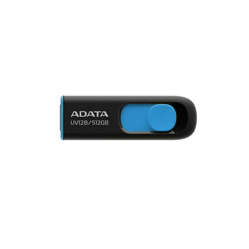 USB Adata UV128 512GB črn/moder, USB-A 3.2 Gen 1, drsni mehanizem
