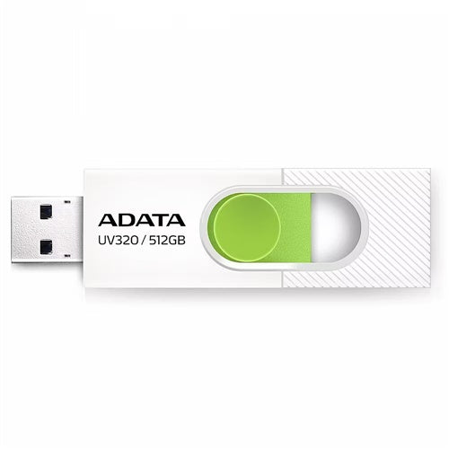 USB Adata UV320 512 GB, bel/zelen, USB-A 3.2 Gen 1