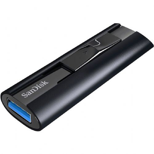 USB 512GB SanDisk Extreme PRO črn, USB-A 3.2 Gen 1, do 420 MB/s, zaščita z geslom, aluminijasto ohišje