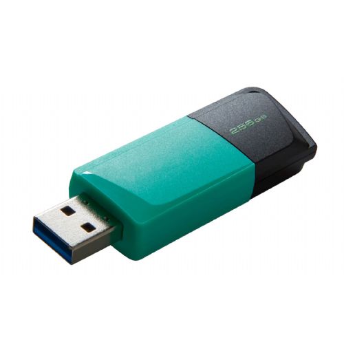 USB disk Kingston 256GB DT Exodia M, 3.2 Gen1, črno zelen, drsni priključek DTXM/256GB