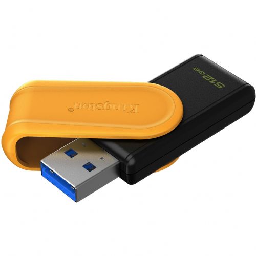 USB Kingston DataTraveler Exodia S 512 GB, USB-A 3.2 Gen 1, crno/žuti