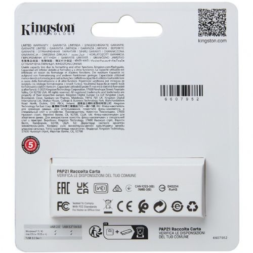 USB ključek Kingston DataTraveler Exodia S 256 GB (črn/oranžen, USB-A 3.2 Gen 1)