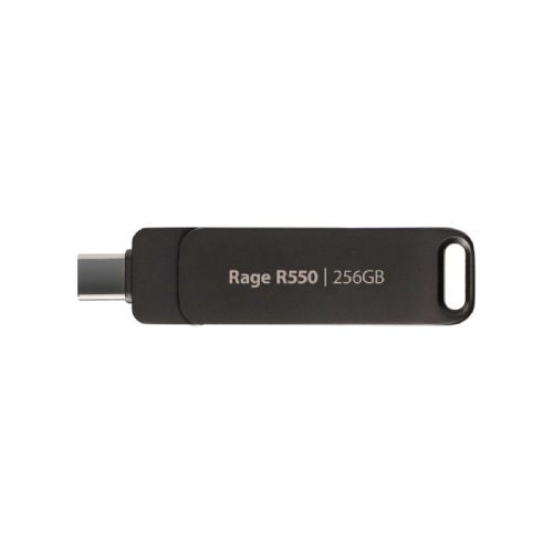 USB ključek Patriot Rage R550 256GB, USB-A in USB-C 3.2, črna