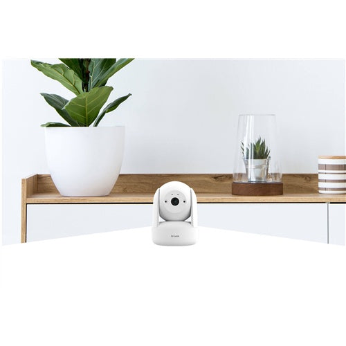 Varnostna kamera D-Link DCS-6501LH 2K, Wi-Fi, motorizirano vrtenje, zaznavanje gibanja, podpora Alexa/Google Home