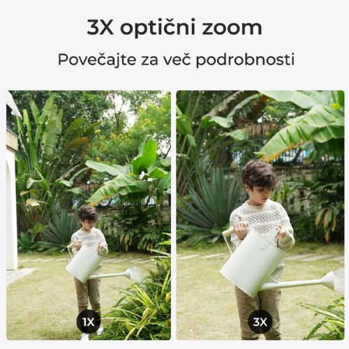 Varnostna kamera Reolink P434 Dome 4K, dvosmerni zvok, nočni vid, PoE, zaznavanje oseb/vozil, IP66 (bela/črna)