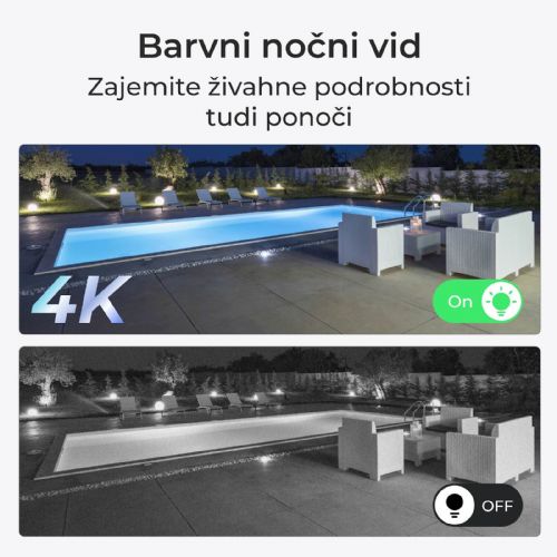 Varnostna kamera Reolink P437 4K 8MP, PoE, optična povečava 5x, zaznavanje oseb in vozil, IP67/IK10