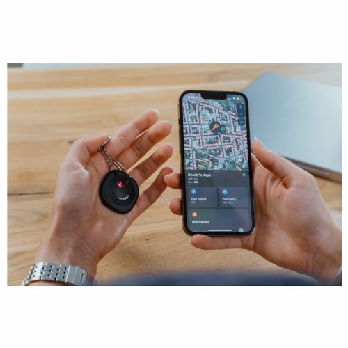 Pametni iskalnik Verbatim My Finder črna, Bluetooth 5.2, NFC, IP66, zamenljiva baterija