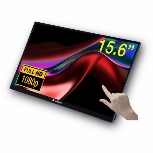 Verbatim PMT-15 prijenosni monitor s 15,6-inčnim FullHD zaslonom osjetljivim na dodir