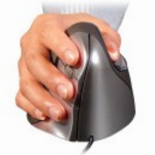 Vertikalna miška Evoluent Vertical Mouse 4 LH, 2.600 dpi, črna/siva