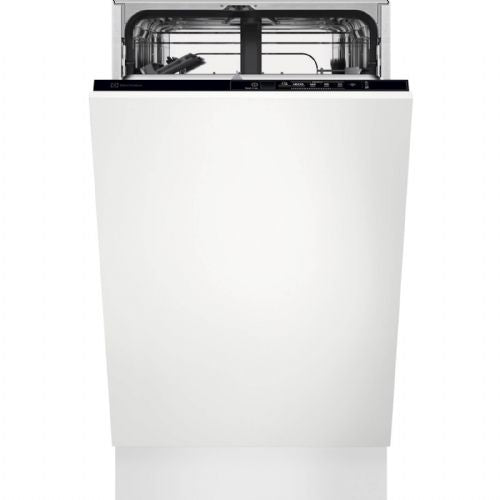 Vgradni pomivalni stroj Electrolux EEA12100L, 45 cm, Air Dry, 9 pogrinjkov, razred F, bel