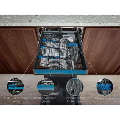 Vgradni pomivalni stroj Electrolux EES48200L, inverter, 700 Maxi Flex, 14 pogrinjkov, razred E