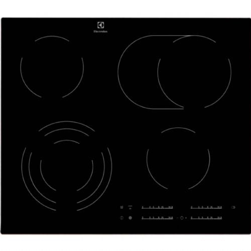 Steklokeramična kuhalna plošča Electrolux EHF6547FXK