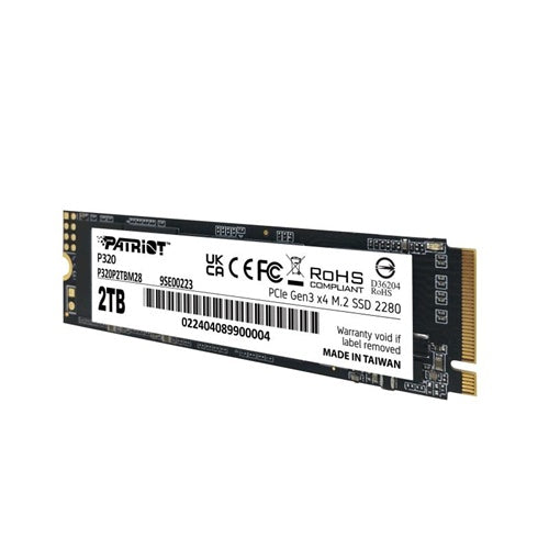 Vgradni SSD disk Patriot P320 2 TB (PCIe 3.0 x4, NVMe 1.3, M.2 2280)