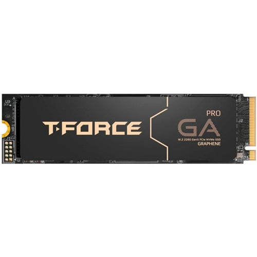 Vgradni SSD disk Teamgroup T-Force GA PRO 4 TB črn, PCIe 5.0 x4, M.2 2280, hitrost branja 10.000 MB/s, grafenski hladilnik