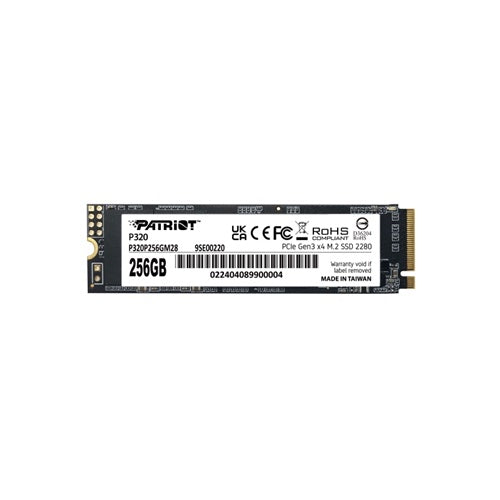 Vgradni SSD Patriot P320 256GB PCIe 3.0 x4, NVMe 1.3, M.2 2280,