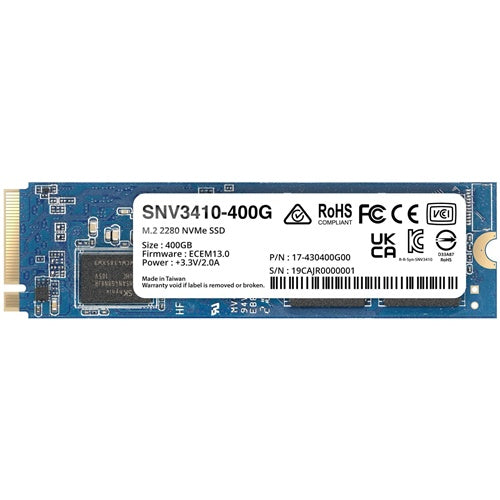 Vgradni SSD Synology SNV3410-400G 400 GB (PCIe 3.0 x4, NVMe, M.2 2280)