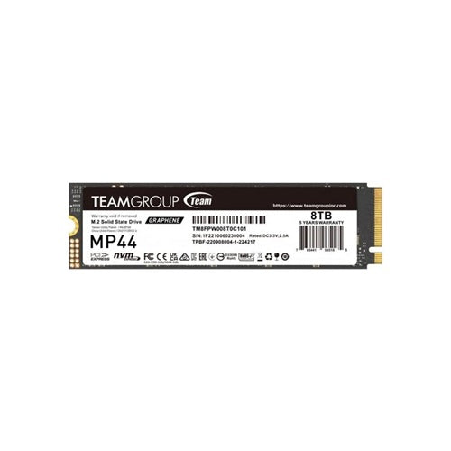 Ugrađeni SSD Team Group MP44 od 8 TB (PCIe 4.0 x4, NVMe, M.2 2280)
