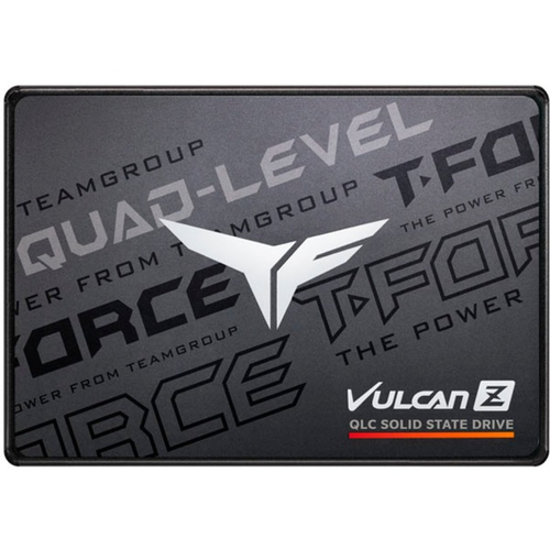 Vgradni SSD Team Group Vulcan Z QLC, 2 TB, SATA 6 GB/s, 2,5", pisanje 500 Mb/s, branje 550 MB/s, črn