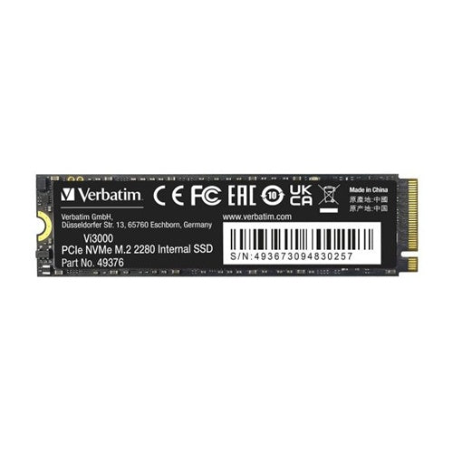 Vgradni SSD Verbatim Vi3000 256 GB (PCIe 3.0 x4, NVMe, M.2 2280)