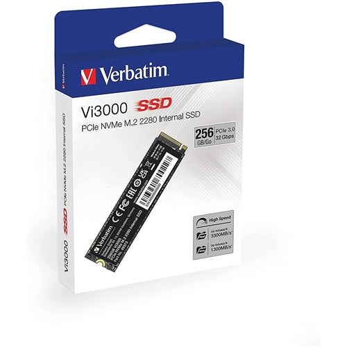 Vgradni SSD Verbatim Vi3000 256 GB (PCIe 3.0 x4, NVMe, M.2 2280)
