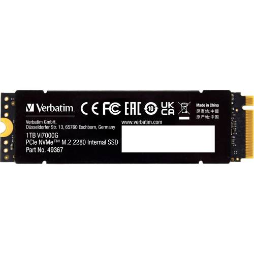 Verbatim Vi7000G 1TB interni SSD (PCIe 4.0 x4, NVMe, M.2 2280)