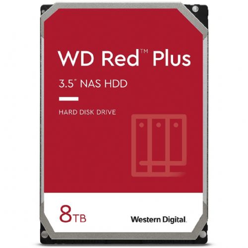 Vgradni HDD WD Red Plus 8TB, SATA 6 Gb/s, 3.5", 5.400 vrt./min,