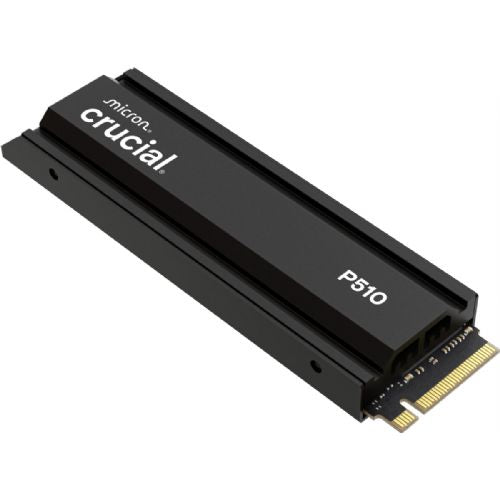 Crucial P510 1 TB SSD s hladnjakom (crni, PCIe 5.0 x4, NVMe, M.2 2280)