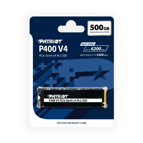 Vgradni SSD Patriot P400 V4 500 GB (PCIe 4.0 x4, NVMe 2.0, M.2 2280)