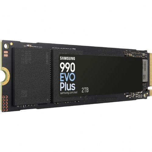 Vgradni SSD Samsung 990 EVO Plus 2 TB PCIe 4.0 x4 / 5.0 x2, NVMe 2, M.2 2280, 7.250 Mb/s branje, 6.300 Mb/s pisanje, črna