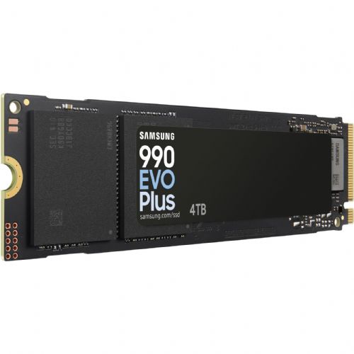 Vgradni SSD Samsung 990 EVO Plus 4 TB (PCIe 4.0 x4 / 5.0 x2, NVMe 2, M.2 2280, 7.250 Mb/s branje, 6.300 Mb/s pisanje)