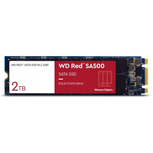 Vgradni SSD WD Red SA500 NAS 2 TB, SATA 6 Gb/s, M.2 2280. branje 560 MB/s, pisanje 530 MB/S
