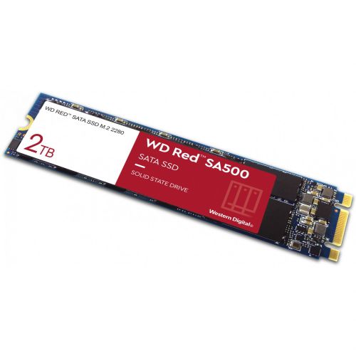Vgradni SSD WD Red SA500 NAS 2 TB, SATA 6 Gb/s, M.2 2280. branje 560 MB/s, pisanje 530 MB/S