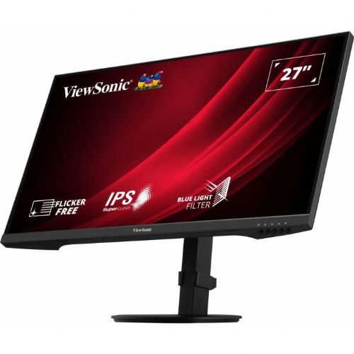Monitor ViewSonic VG2709-2K-MHD-2 68,6 cm (27"), 2560x1440 (QHD), IPS, 350 cd/m2, 16:9 4ms 100Hz HDR10 HDMI DP zvočnik Pivot Black